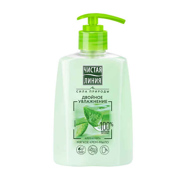 Мыло жидкое ЧИСТАЯ ЛИНИЯ 240мл двойное увлажнение