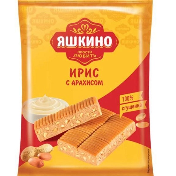 Ирис ЯШКИНО 140 гр. Тир. с арахисом прозрач.