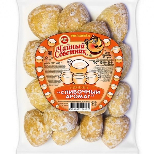 Пряники вес. ЧАЙНЫЙ СОВЕТНИК Сливочный аромат