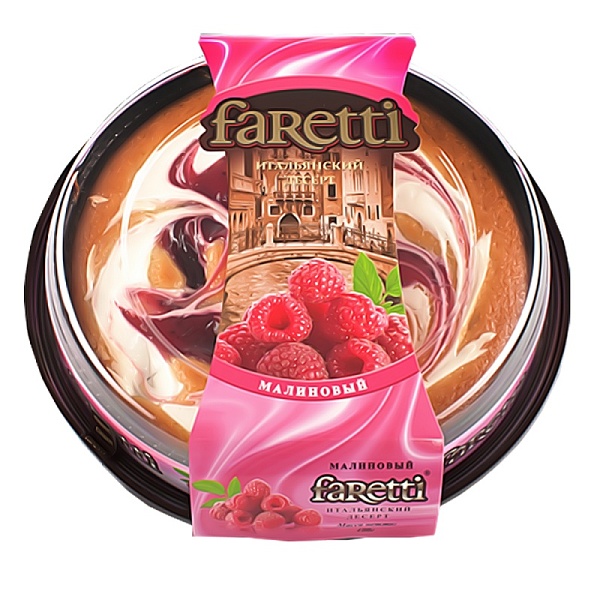 Торт "ФЕРЕТТИ" 400г 1/6 Малиновый