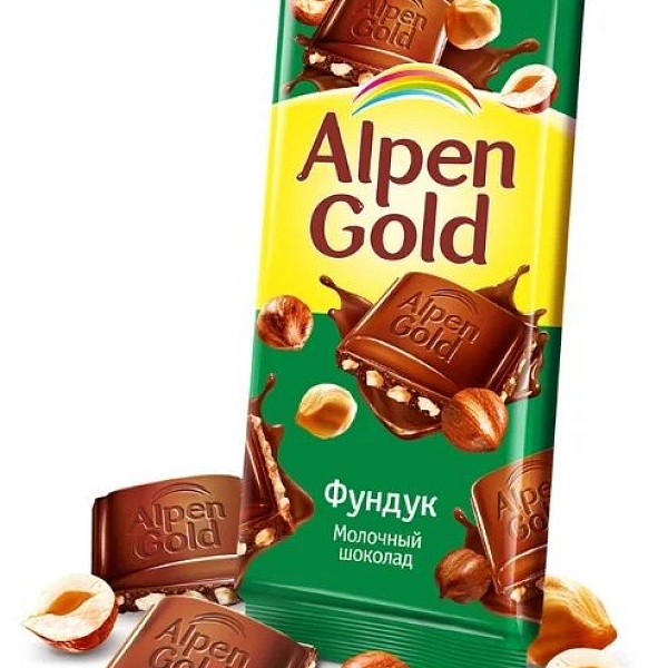 Шоколад АЛЬПЕН ГОЛЬД 90гр фундук