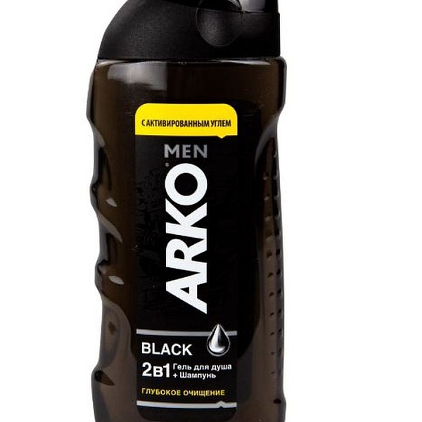 Гель-шампунь для душа ARKO 260 мл. Men 2в1 Black