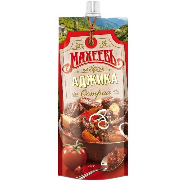Соус аджика МАХЕЕВ 140 гр. Острая д/п