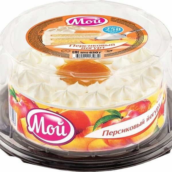 Торт МОЙ 750 гр. Персиковый йогурт