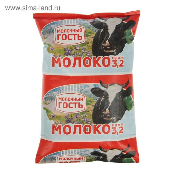 Молоко МОЛОЧНЫЙ ГОСТЬ 0,9 л. Ультрапаст. 3,2%