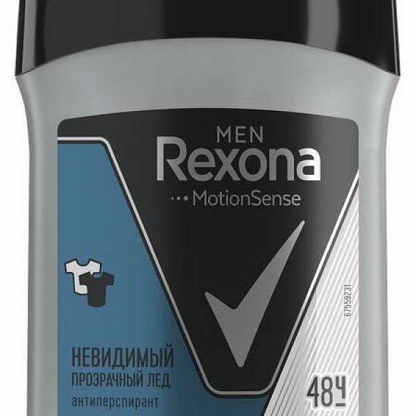 Дезодорант муж. REXONA 55 гр. Прозрачный лед стик