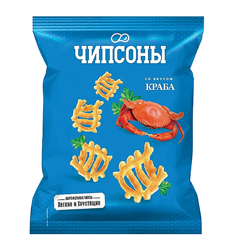 Чипсы Чипсоны 28х40г Краб