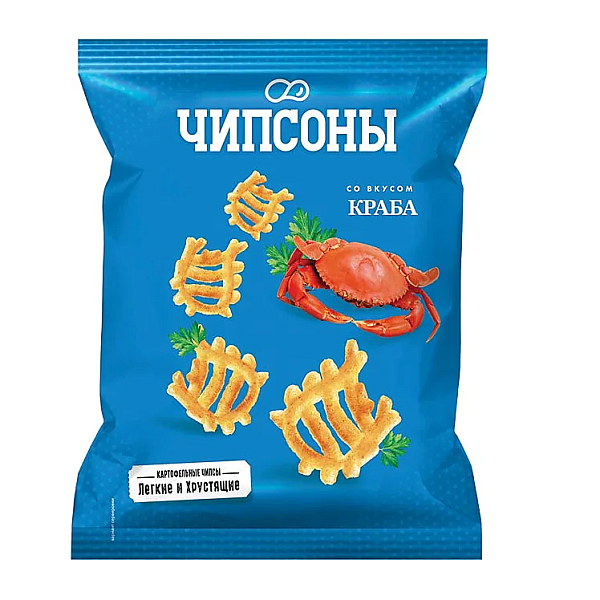 Чипсы Чипсоны 28х40г Краб