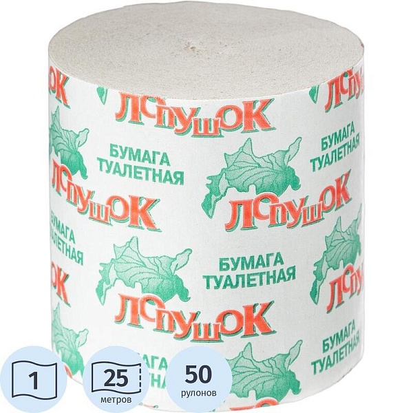 Туал. бумага ЛОПУШОК втул.