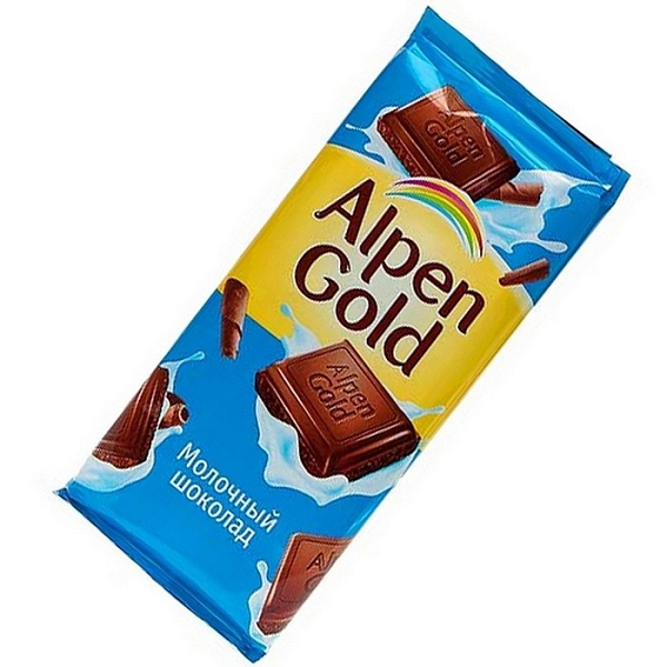 Шоколад плит. ALPEN GOLD 90 гр. Молочный