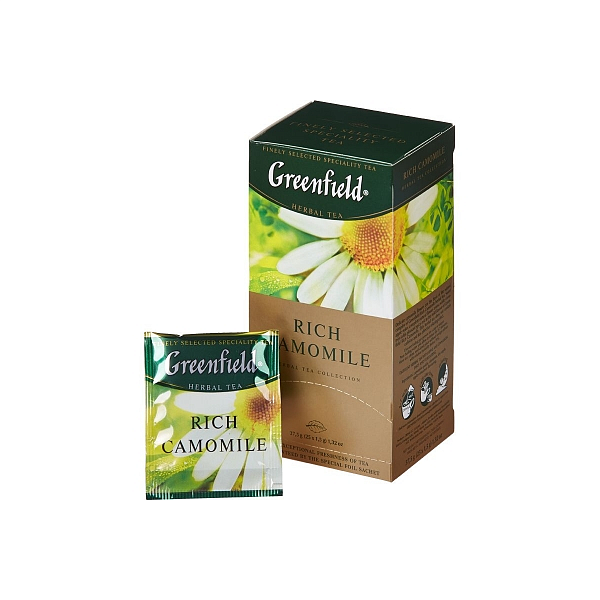 Чай трав. пак. GREENFIELD 37,5 гр. 25 пак. Рич Камомайл с/я карт. кор.