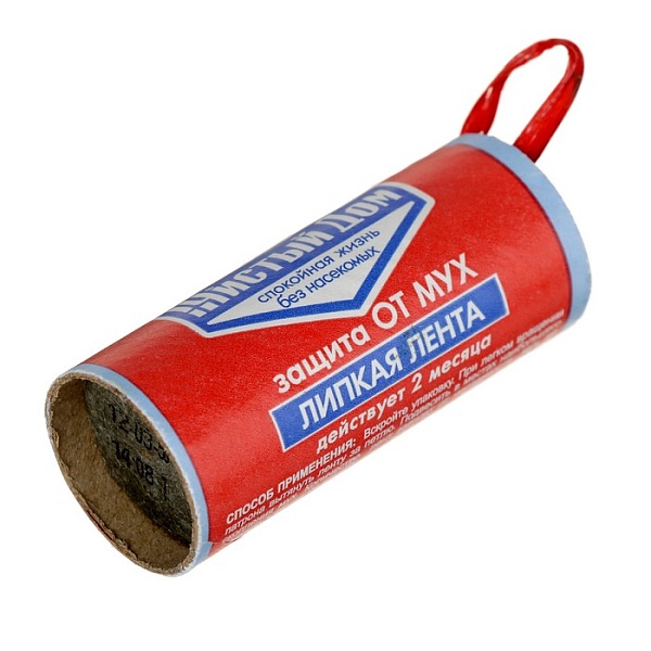 Липкая лента от мух ЧИСТЫЙ ДОМ с аттрактантом 1 шт.