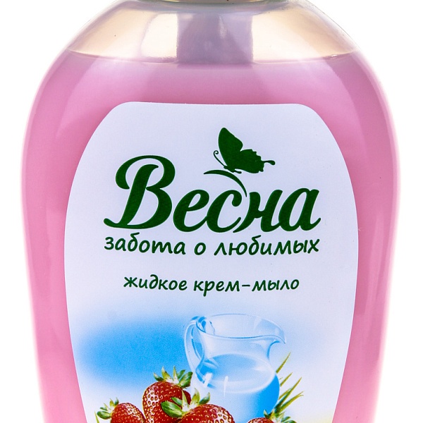 Мыло жидкое ВЕСНА 280гр земляника со сливками