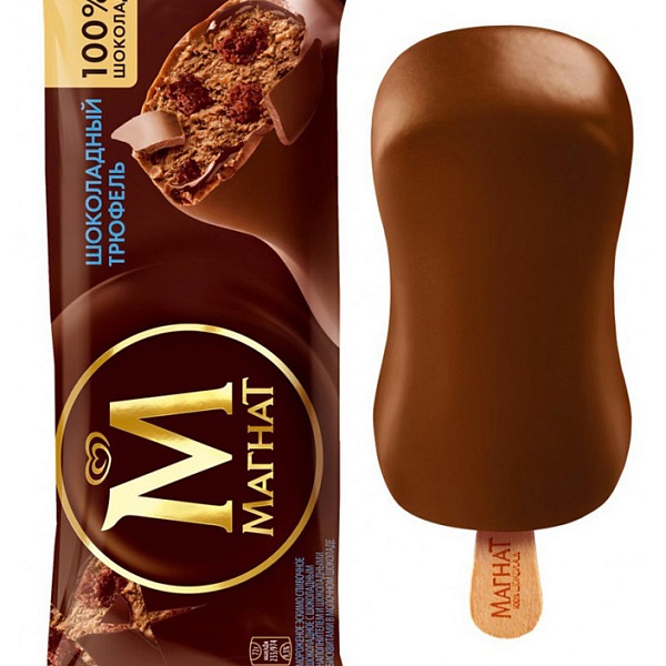 Мороженое МАГНАТ 72 гр. Шоколадный трюфель Эскимо