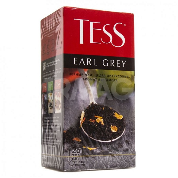 Чай черн. пак. TESS 40 гр. 25 пак. Earl Gray с/я карт.кор.