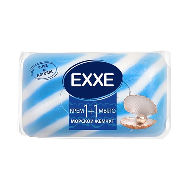 Крем-мыло туалетное EXXE 80 гр. Морской жемчуг 1+1