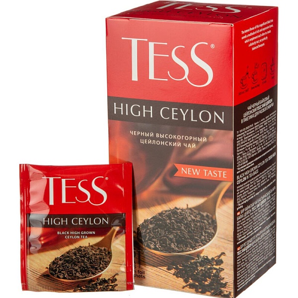 Чай черн. пак. TESS 50 гр. 25 пак. High Ceylon Цейлонский