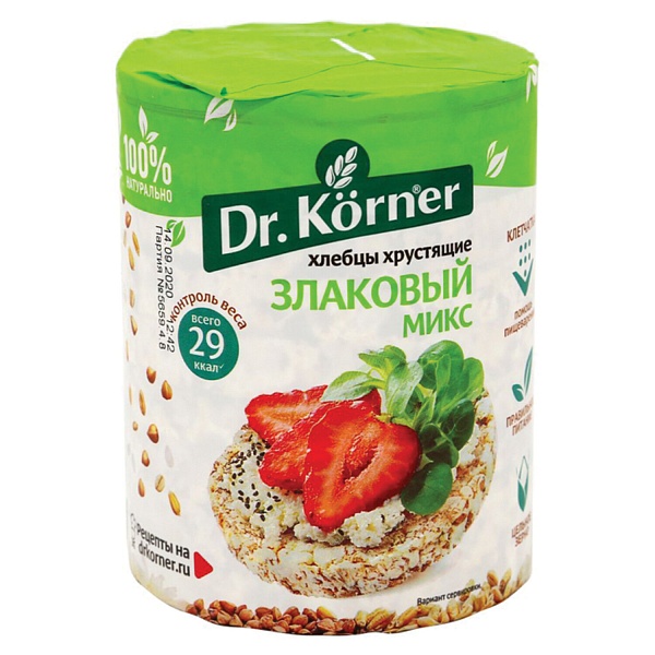Хлебцы Dr. KORNER 90 гр. Злаковый микс