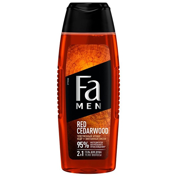 Гель для душа муж. FA MEN 250 мл. Red Cedarwood