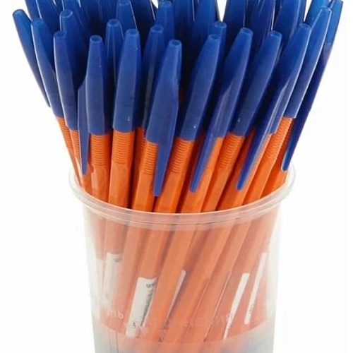 Ручка шариковая СТАММ 333 ORANGE