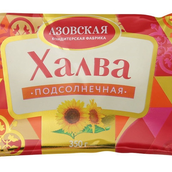 Халва АЗОВСКАЯ КФ 350 гр. Подсолнечная