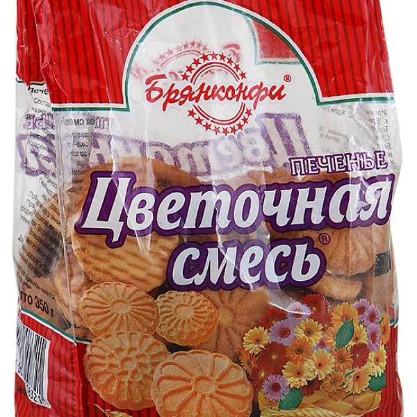 Печенье цветочная смесь 350 г / брянконфи