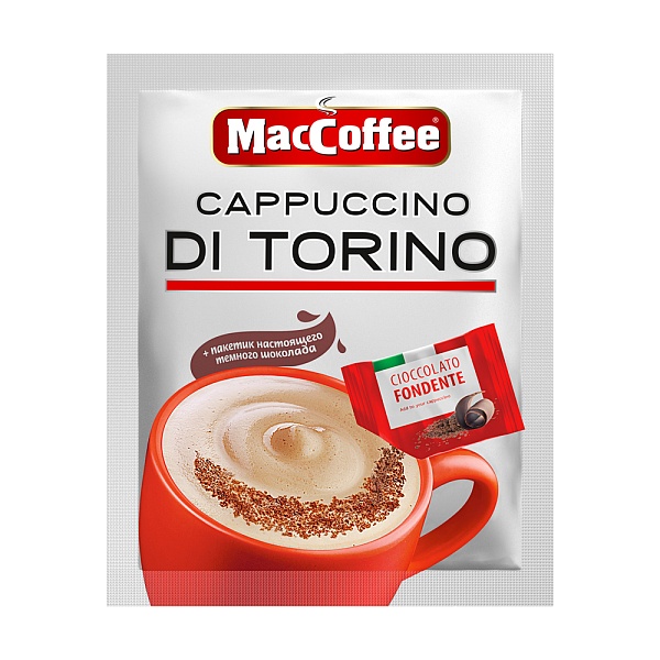 Кофе порц. MACCOFFEE 25 гр. Капучино Торино 3в1 классик