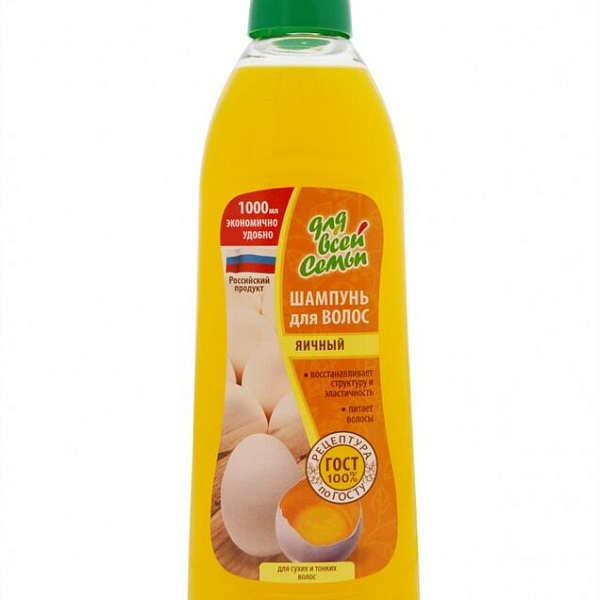 Шампунь ДЛЯ ВСЕЙ СЕМЬИ 1 л. Яичный