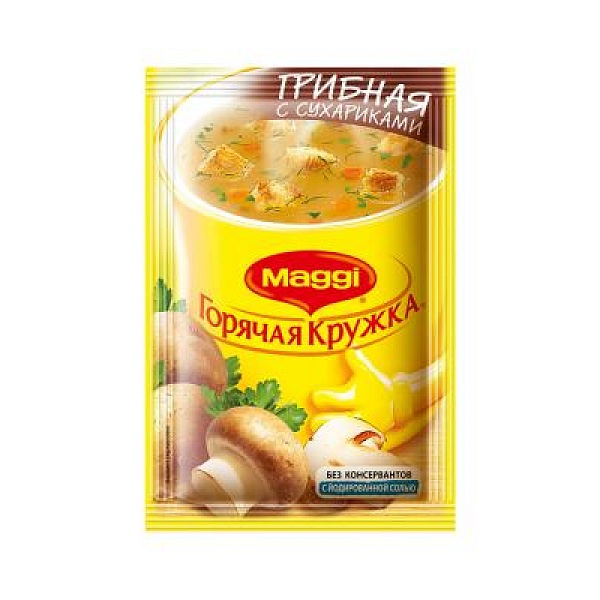 Суп б/п MAGGI 20 гр. Грибной Горячая кружка пак.